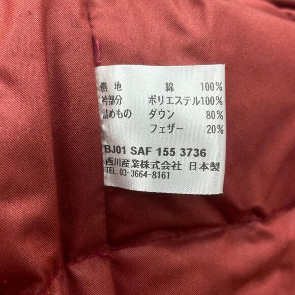 ◇celine Saf1553736 100% Cotton Triomphe Sleeper Down Vest Pink M~L Made In - Picture 7 of 9